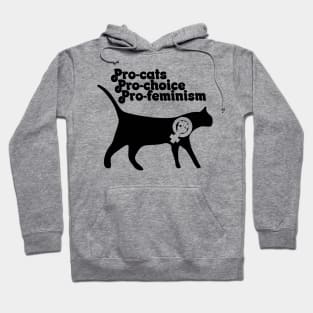 Pro cats pro choice pro feminism Hoodie